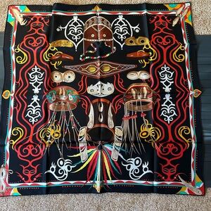 Women 100% silk scarf 90 cm Le Regard de l'Arctique